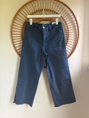 RFM Los Angeles Chloe Relaxed Wide-Leg Jeans in Indigo Blue NWT
